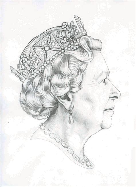 drawing of the queen