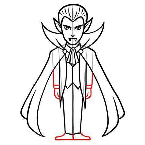 How To Draw A Cartoon Vampire, Step by Step, Drawing Guide, by Dawn