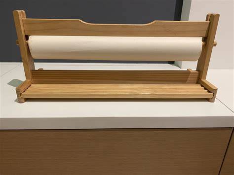 Tabletop Wooden Paper Roll Dispenser for Drawing, Doodling and More!