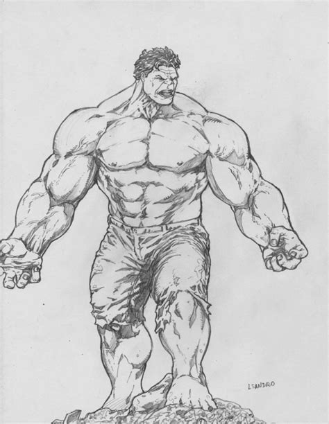 Drawing Pencil Hulk