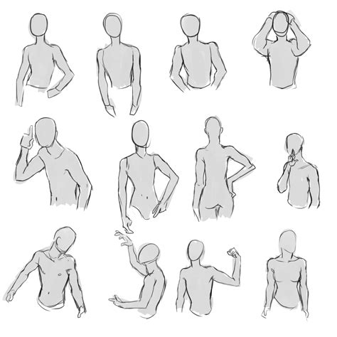 drawing poses female upper body