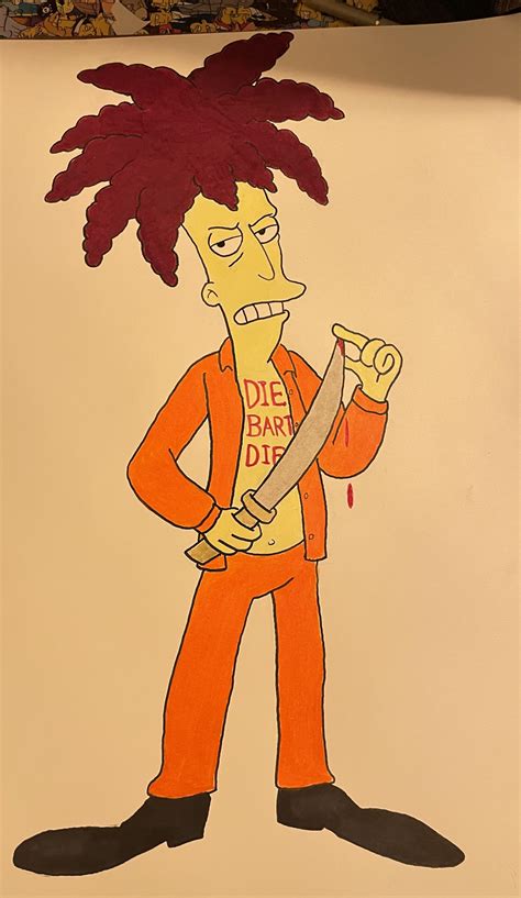 Drawing Sideshow Bob