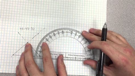 Drawing Triangles With A Protractor