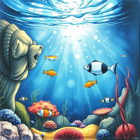 drawing underwater