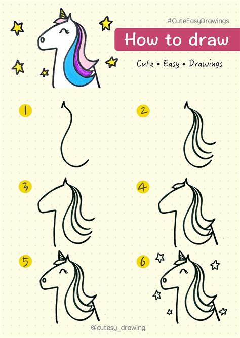 drawing unicorn easy