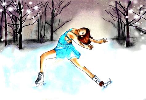 drawings of ice skaters
