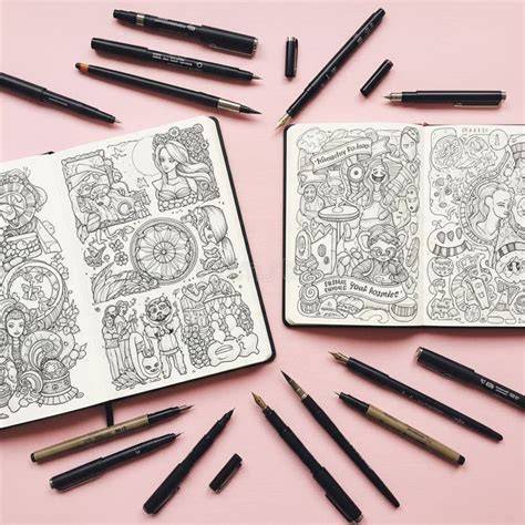 45+ Creative Drawing with Notebook Lines by Luigi Kemo Designbolts