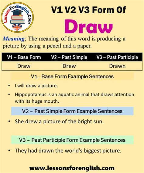 drawn meaning in english with example