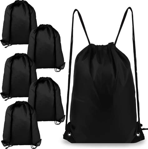 Drawstring Backpack Black