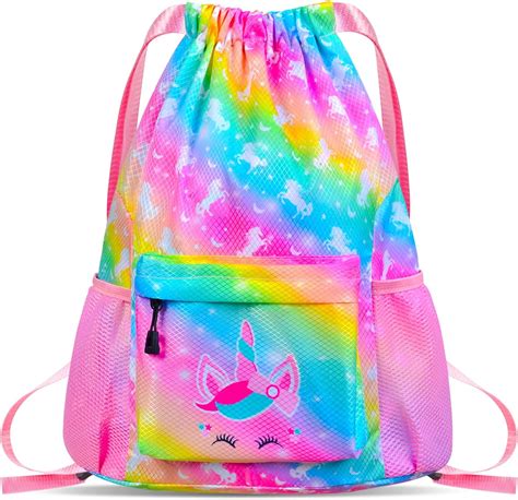 Drawstring Backpack Unicorns