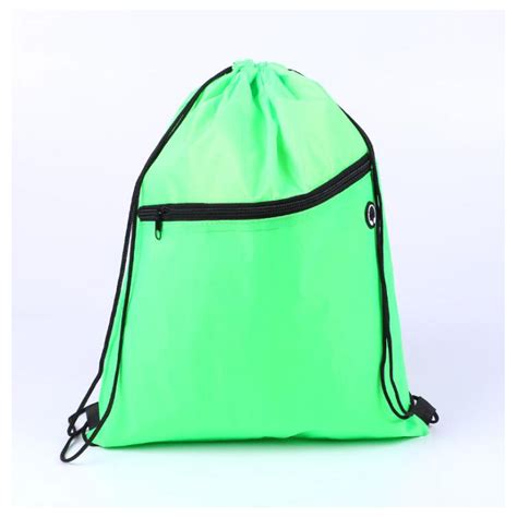 Drawstring Bag With Pockets