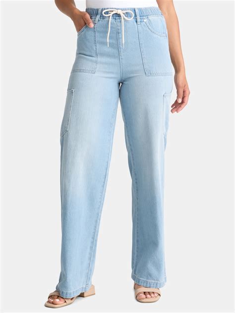 Drawstring Jeans Womens