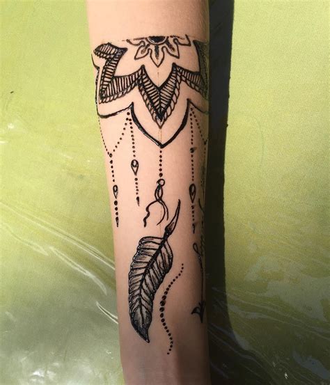 Dream catcher henna tattoo made by ME!!! Henna tattoo