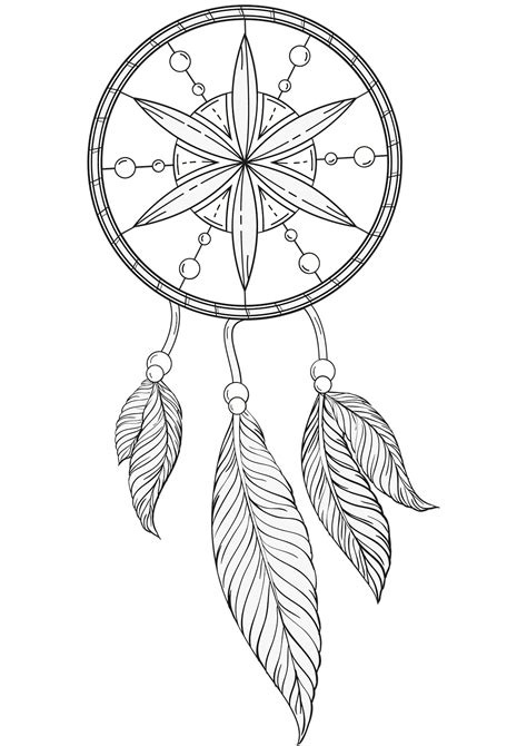 Dream Catcher Drawing Printable