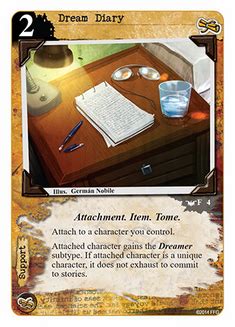 Dream Diary Arkham Horror