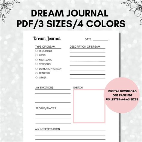 Dream Journal Example