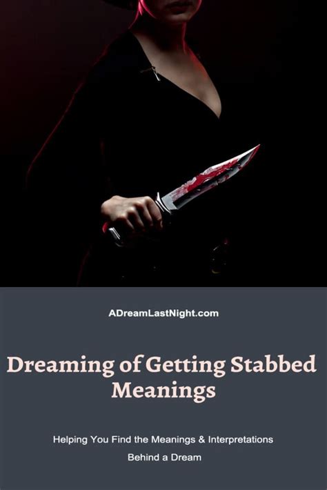 dreaming getting stabbed