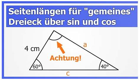 Winkel Berechnen Dreieck