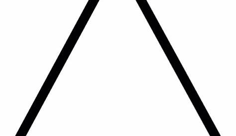 Dreieck Form Symbol Vektor Symbol Umriss Kontur für kreative Grafik