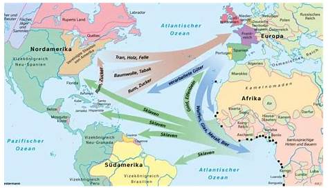Westliche Hemisphäre - Atlantischer Dreieckshandel (16. bis 19