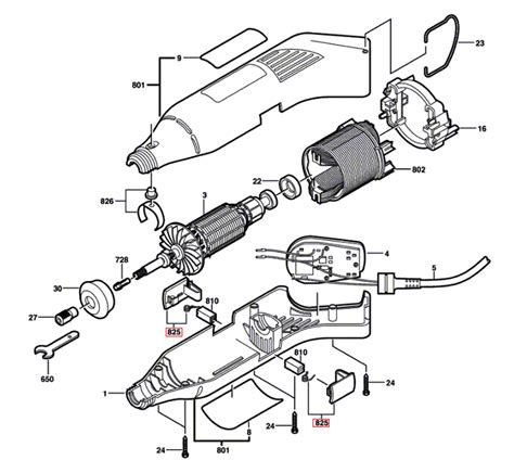 Dremel 3000 Exploded View