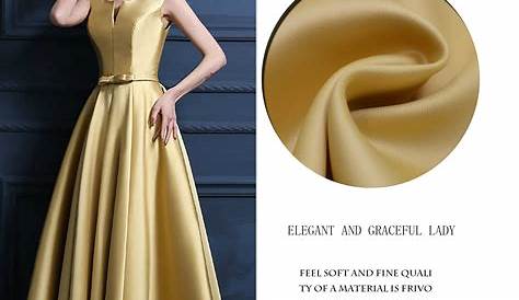 Dress Designs For Satin Material Imitation Silk Acetate Fabric Fashion
