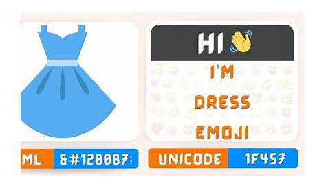 Dress Emoji Meaning With Pictures From A To Z