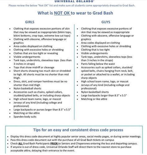 Dress Code For Grad Bash