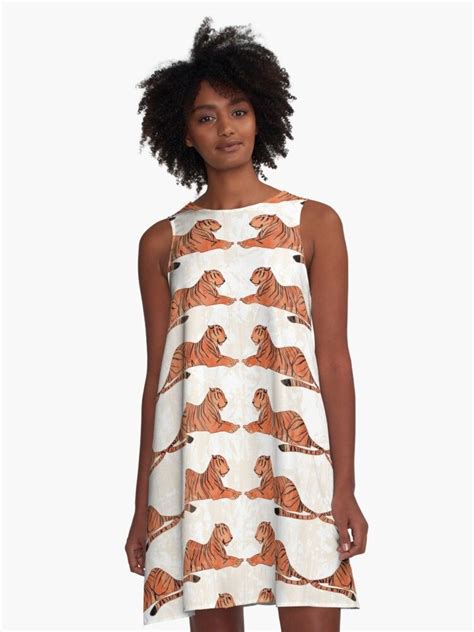 dress with tiger on it
