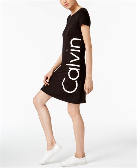 dresses calvin klein logo