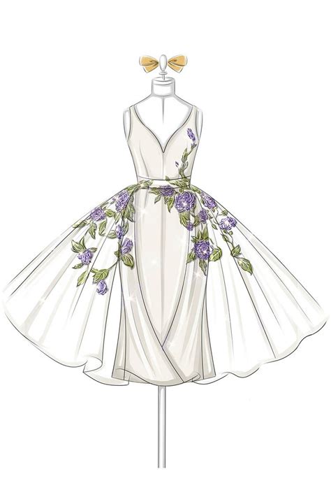 Dresses Drawing Flower