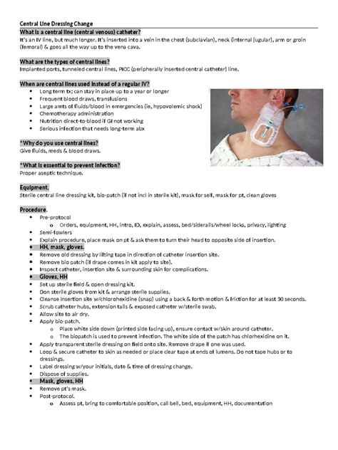 Dressing Change Documentation Example