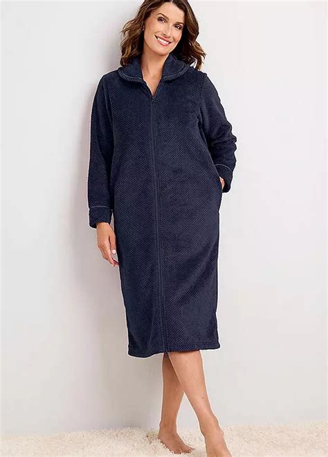 Dressing Gown With Zip Front