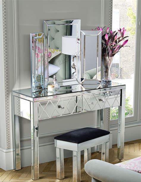 Dressing Table With Mirror Glass