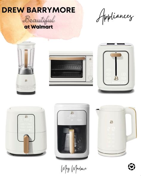 drew barrymore kitchen appliances white