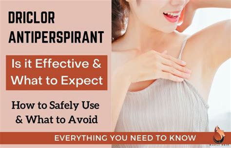 Driclor Deodorant Side Effects