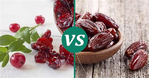 Dried Cranberries Vs Dates