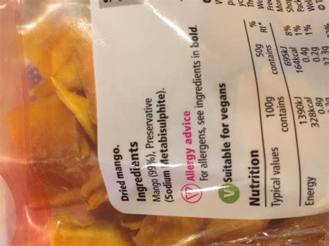 Dried Mangoes Tesco