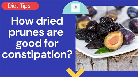Dried Prunes Help Constipation