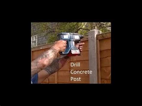 Drill Concrete Fence Post