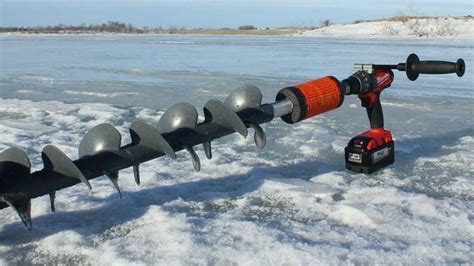 Drill Driven Ice Auger