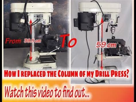 Drill Press Column Replacement