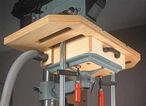 Drill Press Table Dust Collection