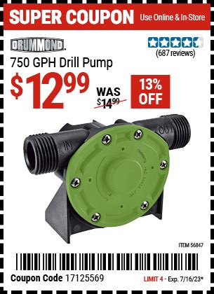 Drill Pump At Harbor Freight