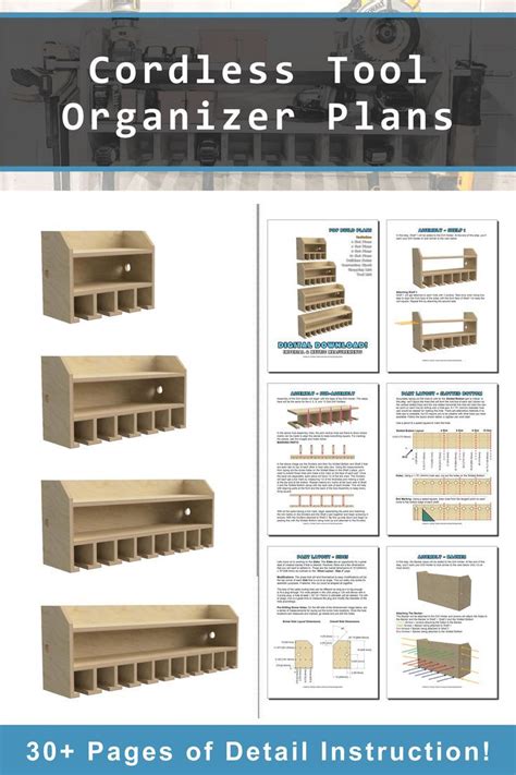 Drill Storage Shelf Plans