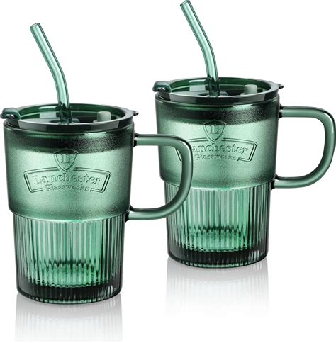Drinking Cup With Straw And Handle