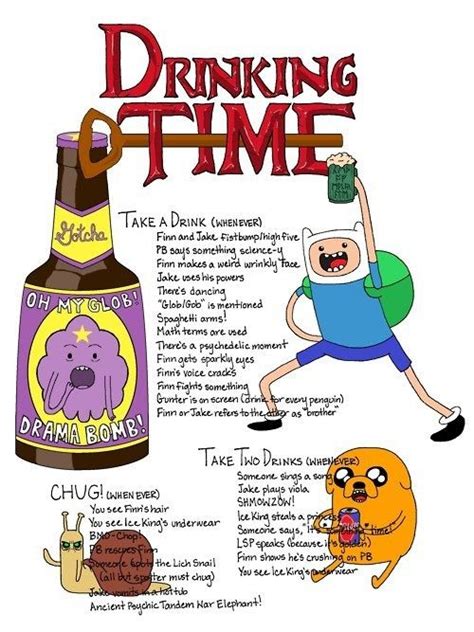 drinking game adventure time