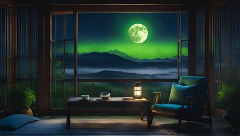 Drinking Matcha Tea At Night