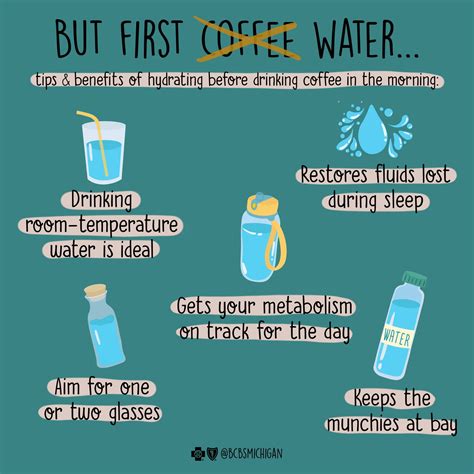 drinking water before coffee