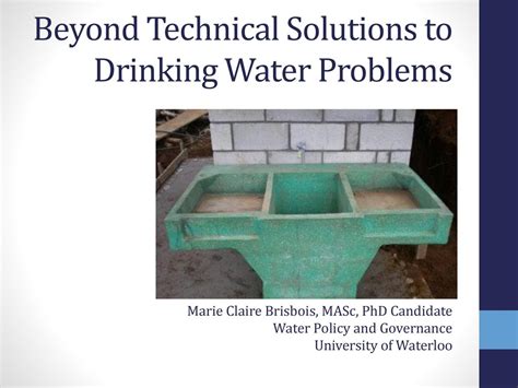 Drinking Water Problems And Solutions